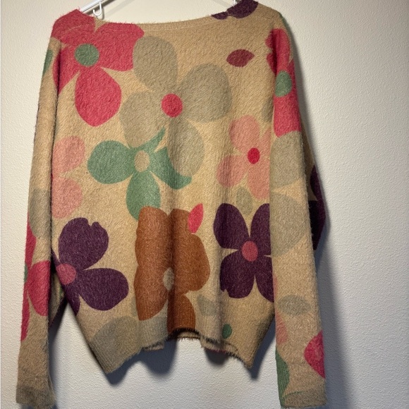Source Unknown Multicolor Floral Cardigan - Picture 2 of 8